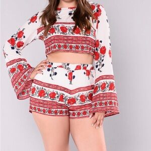 Bogota Border Print Set- Ivory (size 3XL)